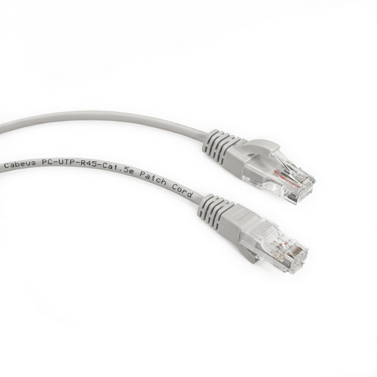 Патч-корд, 2 м, Cat.5e U/UTP, RJ45, LSZH, серый